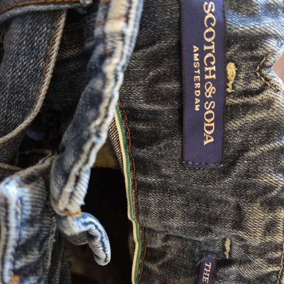 Scotch & Soda Relaxed Wide Leg Tie Waist Jeans - Picture 11 of 13